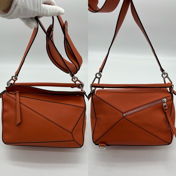 Authentic Loewe Small Puzzle in classic Calfskin - Picture 9 of 17